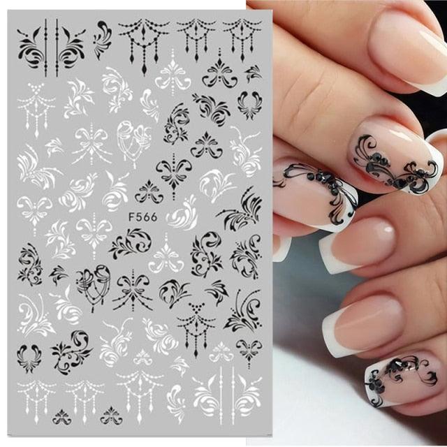 Summer Tropical Plants 3D Nail Sticker Iridescent Leaves Tree Transfer Decals Slider For Nails DIY Nail Art Decoration 3D Nail Stickers Decals Snowflakes Elk Bear Christmas Xmas Transfer Stickers Nail Art Self-Adhesive Decals Decoration Nail Art