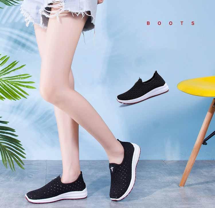 Summer Women's Sports Espadrilles Fashion Breathable Slip On Sneakers For Women Lightweight Walking Shoes Comfortable Elegant Shoes Non Slip Mesh Elegant Design