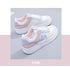 Summer Womens Stylish Sneakers White Tennis Women  Slip On Female Row Shoes Platform Flats Casual Lace Up Woman Comfort Walking Shoes White Women Breathable Sneakers