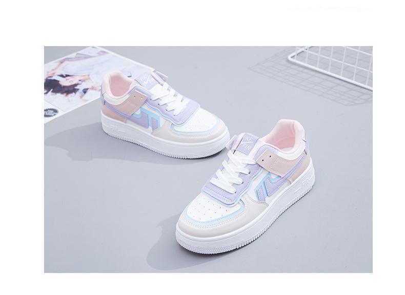 Summer Womens Stylish Sneakers White Tennis Women  Slip On Female Row Shoes Platform Flats Casual Lace Up Woman Comfort Walking Shoes White Women Breathable Sneakers