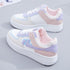 Summer Womens Stylish Sneakers White Tennis Women  Slip On Female Row Shoes Platform Flats Casual Lace Up Woman Comfort Walking Shoes White Women Breathable Sneakers