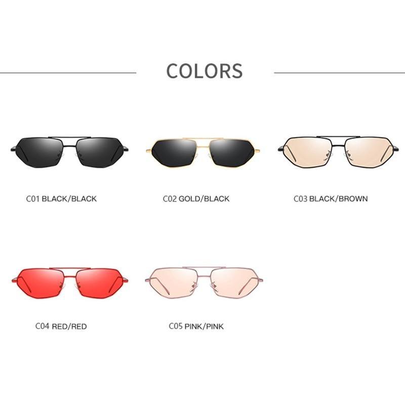 Sunglasses for Women Polygon Sunglasses UV400 Lenses Trending Polygonal Style Sunglasses For Female New Fashionable Street Shooting Irregular Shape In Metal Frame Glasses