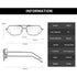 Sunglasses for Women Polygon Sunglasses UV400 Lenses Trending Polygonal Style Sunglasses For Female New Fashionable Street Shooting Irregular Shape In Metal Frame Glasses