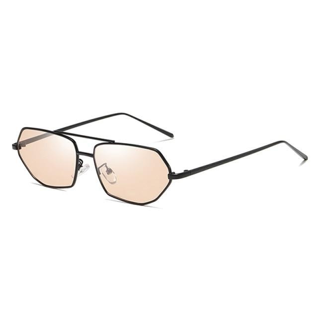 Sunglasses for Women Polygon Sunglasses UV400 Lenses Trending Polygonal Style Sunglasses For Female New Fashionable Street Shooting Irregular Shape In Metal Frame Glasses