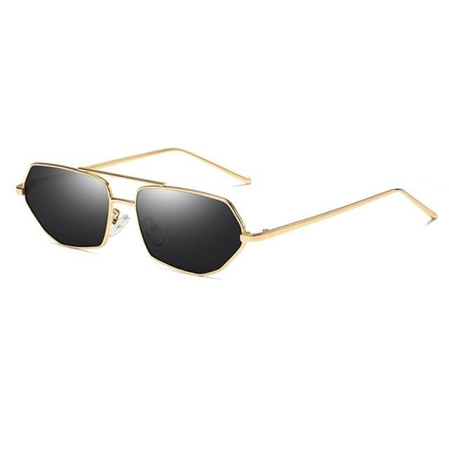 Sunglasses for Women Polygon Sunglasses UV400 Lenses Trending Polygonal Style Sunglasses For Female New Fashionable Street Shooting Irregular Shape In Metal Frame Glasses