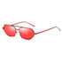 Sunglasses for Women Polygon Sunglasses UV400 Lenses Trending Polygonal Style Sunglasses For Female New Fashionable Street Shooting Irregular Shape In Metal Frame Glasses