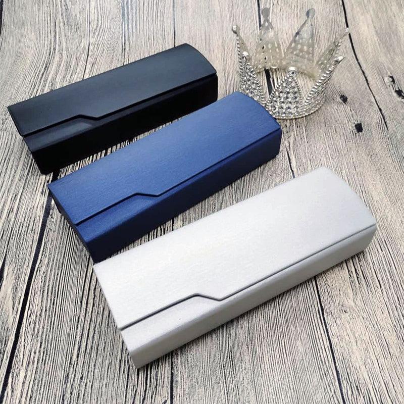 Sunglasses High End Fashion Eyewear Case Len Coated Handmade Storage Suitable For Reading Glasses Hard Shell Portable Sunglass Case Fashionable PU Leather Eyeglass Case