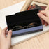 Sunglasses High End Fashion Eyewear Case Len Coated Handmade Storage Suitable For Reading Glasses Hard Shell Portable Sunglass Case Fashionable PU Leather Eyeglass Case