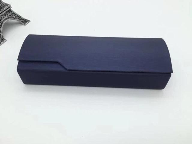Sunglasses High End Fashion Eyewear Case Len Coated Handmade Storage Suitable For Reading Glasses Hard Shell Portable Sunglass Case Fashionable PU Leather Eyeglass Case