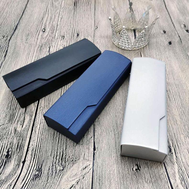 Sunglasses High End Fashion Eyewear Case Len Coated Handmade Storage Suitable For Reading Glasses Hard Shell Portable Sunglass Case Fashionable PU Leather Eyeglass Case
