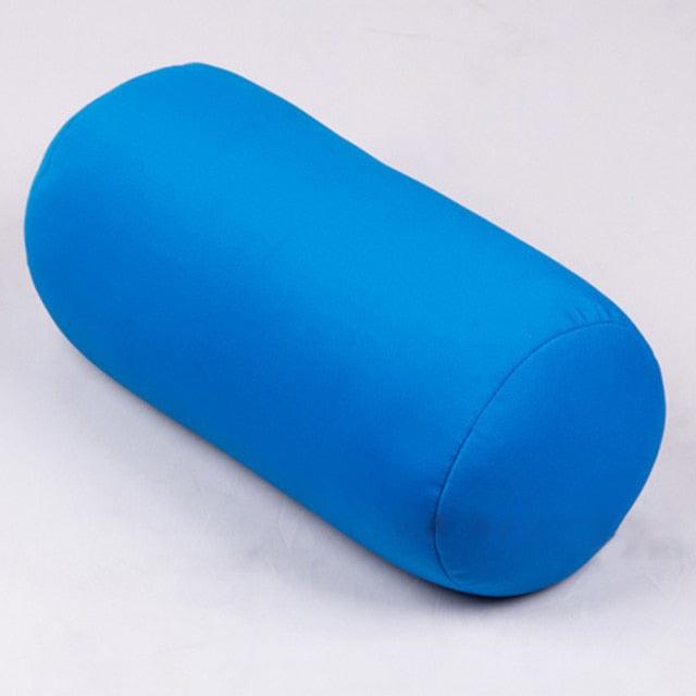 Super soft Head Pillow Case Micro Mini Microbead Back Cushion Pillow Roll Pillow Head Convenient Travel Pillow Microbead Bolster Tube Pillow Smooth Cool Touch Fabric Neck or Back Support Pillow Hypoallergenic Bed Decoration