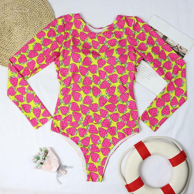 Surfing Swimsuit For Women Bikini Long Sleeve Swimwear Tiger Print Push Up Summer Bath Suit Two Piece Surfing Rash Guard Bikini Long Sleeve Swimsuit Set