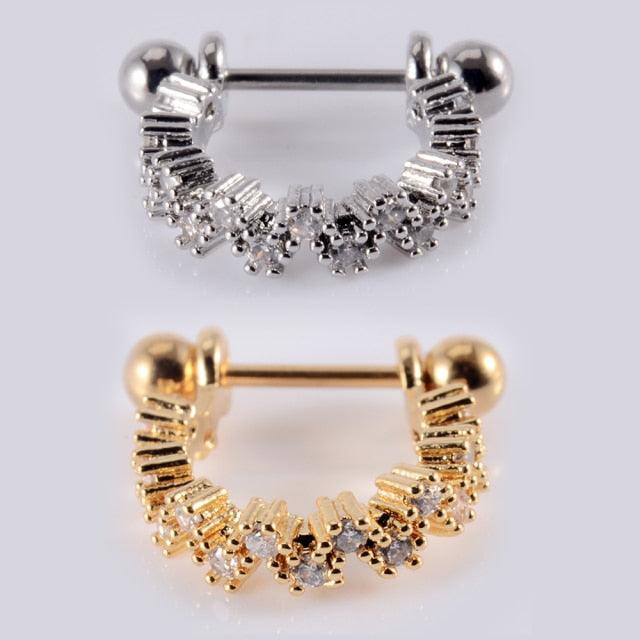 Surgical Steel Barbell With CZ Hoop Ear Tragus Cartilage Helix Earrings Ear Studs Ear Cuff Rook Woman Lobe Piercings Septum Hinged Segment Piercings Body Jewelry Earring Hoop Stainless Steel with Cartilage Earrings Piercings Nose Ring Piercing Jewelry