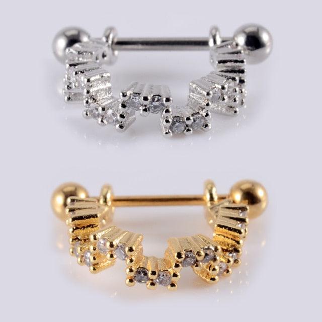 Surgical Steel Barbell With CZ Hoop Ear Tragus Cartilage Helix Earrings Ear Studs Ear Cuff Rook Woman Lobe Piercings Septum Hinged Segment Piercings Body Jewelry Earring Hoop Stainless Steel with Cartilage Earrings Piercings Nose Ring Piercing Jewelry