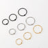 Surgical Steel Captive Bead Ring Ear Hoop Nose Ring Loop Ear Tragus Cartilage Piercing Ring  Hinged Clicker Segment Nose Ring Hoops Helix Cartilage Tragus Sleeper Earrings Body Piercing Ear Piercing Body Jewelry Earring