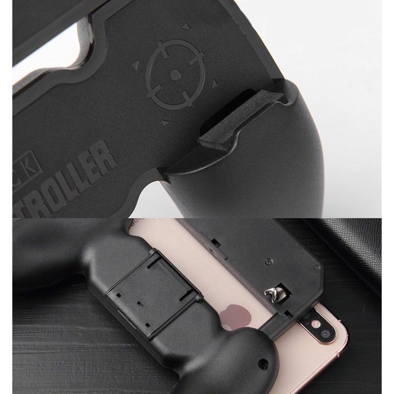 Sustainable Black Joystick Trigger Gamepad Controller Compatible With Smartphone Mobile Cellphone Portable Holder Quality Gaming Pads