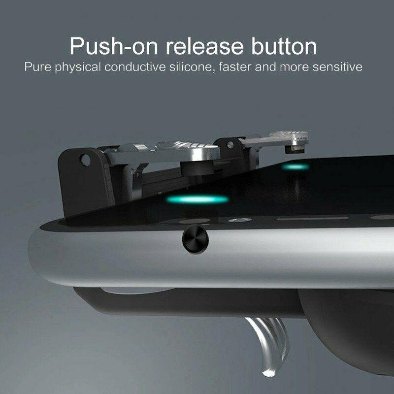 Sustainable Black Joystick Trigger Gamepad Controller Compatible With Smartphone Mobile Cellphone Portable Holder Quality Gaming Pads