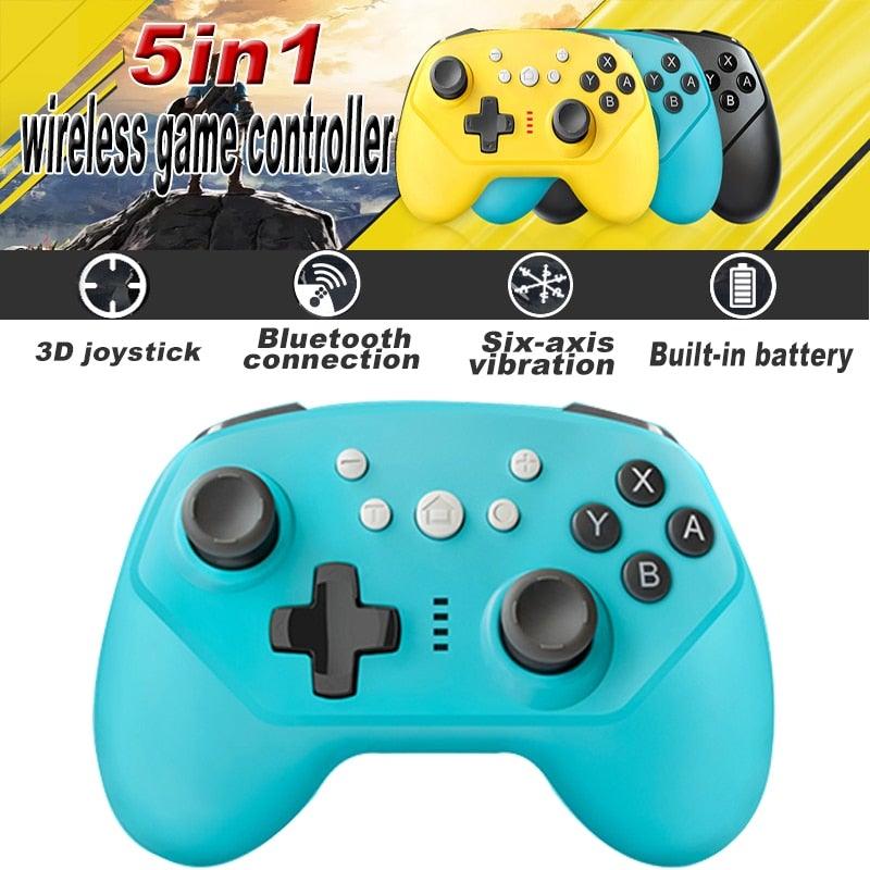 Sustainable Pro Wireless Joystick Bluetooth Gamepad Controller Vibration Compatible With PC Laptop - STEVVEX Game - 221, All in one game, all in one game controller, best quality joystick, bluetooth wireless gamepad, controller for pc, game, Game Controller, Game Pad, game pad for phone, Game Pads for mobile, gamepad joystick, games accessories, joystick, joystick for games - Stevvex.com