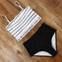 Swimsuit Women Bikini Plus Size High Cut Bathing Suit High Waist Bikini Set Women's Bikini Set Two Piece Cute Swimsuits Ruffle Off Shoulder Bathing Suit With High Waist Bottoms