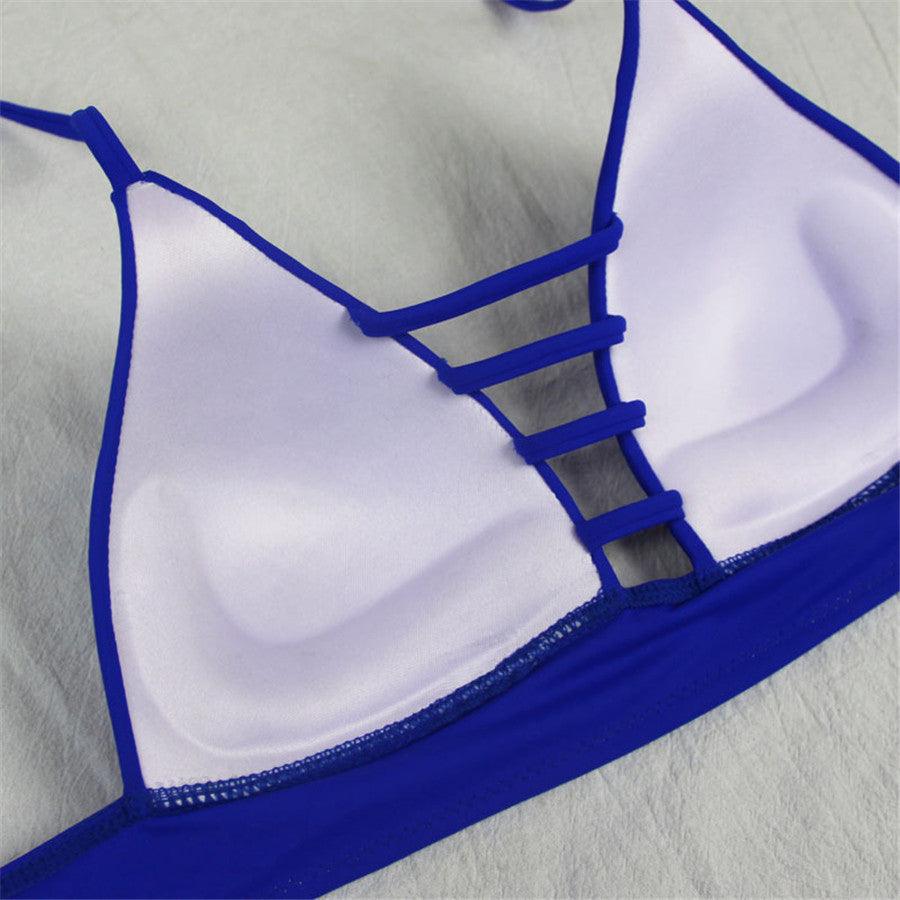 Swimwear Women Bandage Women Triangle Bathing Suits 2 Pieces Bikini Bowknot Swimsuit Bikini Set Swimwear Bikini Sets Bikinis Bathing Suit Push Up Swimsuit Summer Beachwear