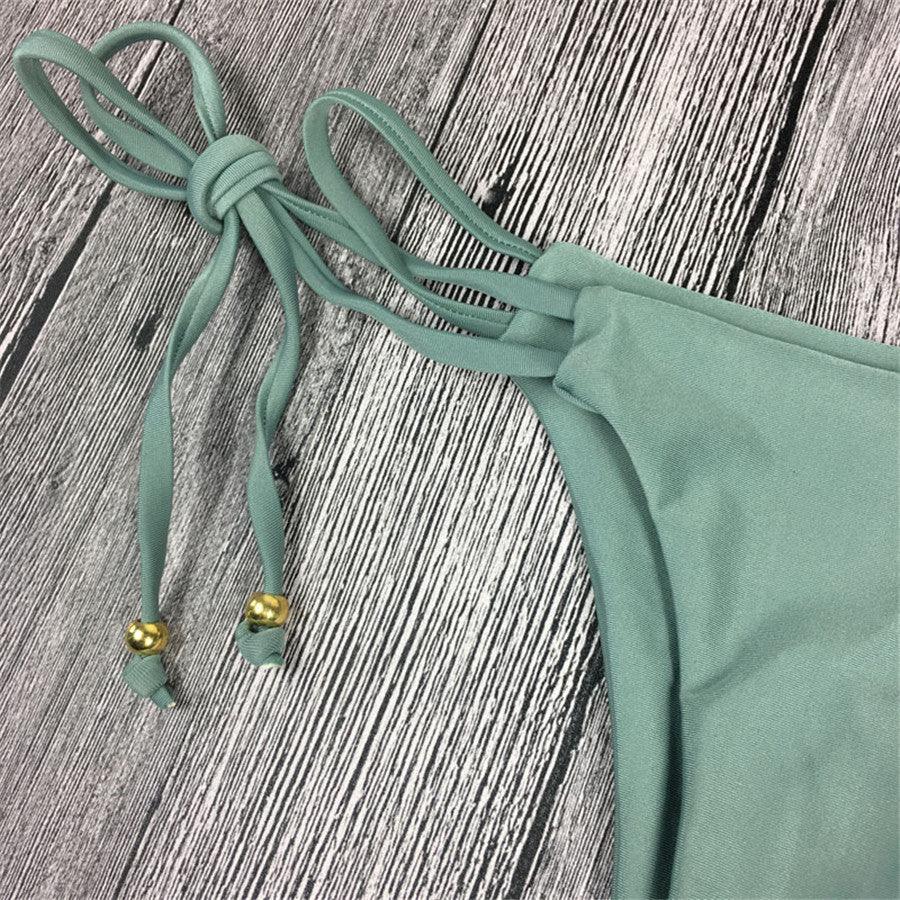 Swimwear Women Bandage Women Triangle Bathing Suits 2 Pieces Bikini Bowknot Swimsuit Bikini Set Swimwear Bikini Sets Bikinis Bathing Suit Push Up Swimsuit Summer Beachwear