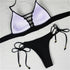 Swimwear Women Bandage Women Triangle Bathing Suits 2 Pieces Bikini Bowknot Swimsuit Bikini Set Swimwear Bikini Sets Bikinis Bathing Suit Push Up Swimsuit Summer Beachwear