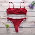 Swimwear Women Bikini Set Hollow Out Swimsuit Padded Halter Padded Push Up Bikini Set Two Pieces Swimsuit For Women Swimwear Bathing Suit Gifts For Mom Wife Girlfriend Lace Up Two Piece Bathing Suit