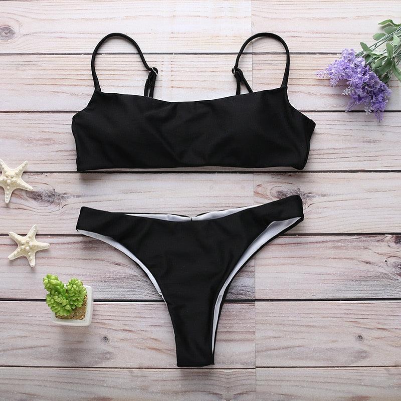 Swimwear Women Bikini Set Hollow Out Swimsuit Padded Halter Padded Push Up Bikini Set Two Pieces Swimsuit For Women Swimwear Bathing Suit Gifts For Mom Wife Girlfriend Lace Up Two Piece Bathing Suit