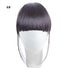 Synthetic Air Bangs Heat Resistant Hairpieces Hair Women Natural Short Black Brown Bangs Hair Clips For Extensions Natural Flat Neat Bangs With Temples For Women One Piece Hairpiece