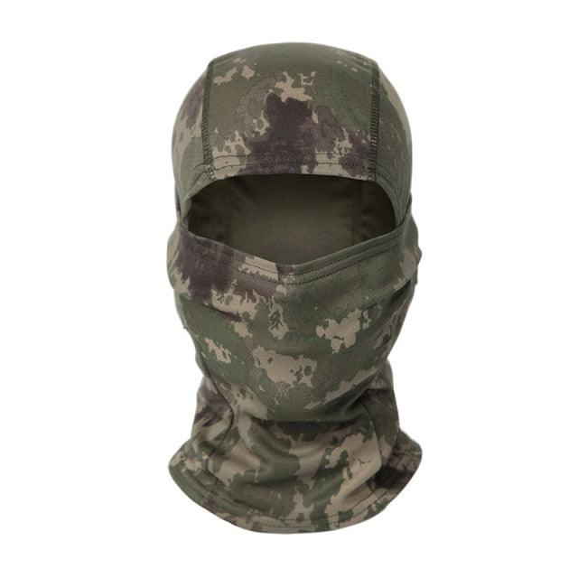 Tactical Camouflage Balaclava Full Face Mask CS Wargame Army Hunting Cycling Sports Helmet Liner Military Multiamp CP Skating Hat Motorbike Biker Racing Breather Mask Tactical Airsoft Cap Scarf Mask Ski Hat Spring Summer For Men Women