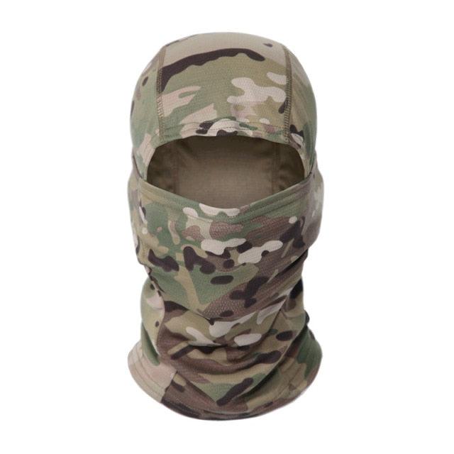 Tactical Camouflage Balaclava Full Face Mask CS Wargame Army Hunting Cycling Sports Helmet Liner Military Multiamp CP Skating Hat Motorbike Biker Racing Breather Mask Tactical Airsoft Cap Scarf Mask Ski Hat Spring Summer For Men Women