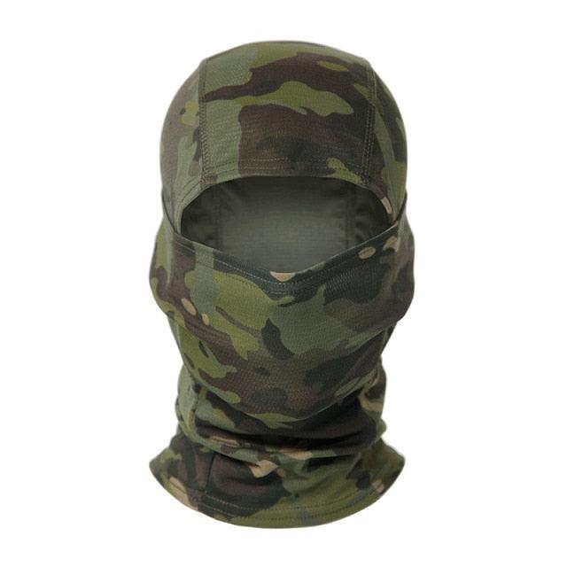 Tactical Camouflage Balaclava Full Face Mask CS Wargame Army Hunting Cycling Sports Helmet Liner Military Multiamp CP Skating Hat Motorbike Biker Racing Breather Mask Tactical Airsoft Cap Scarf Mask Ski Hat Spring Summer For Men Women