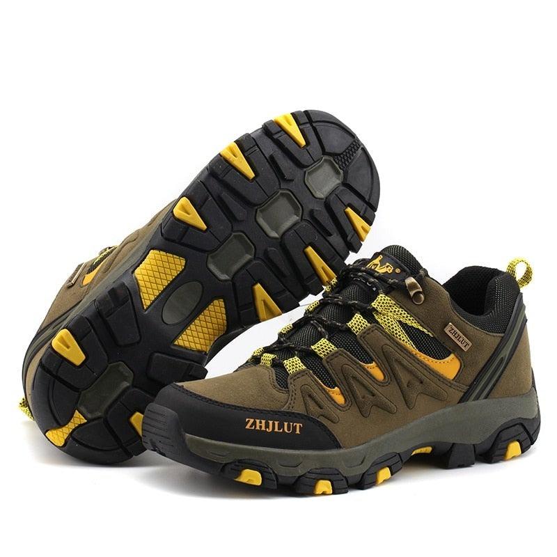 Tactical Outdoor Mens Waterproof Hiking Shoes Mountain Boots Hunting Unisex Sport Shoes Low-Top Sneakers Non-Slip Wear-Resistant Outdoor Comfortable Camping Shoes