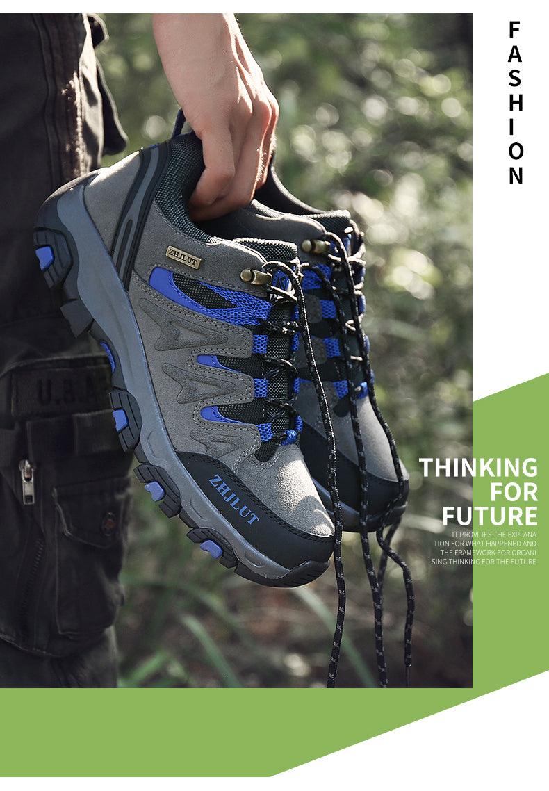 Tactical Outdoor Mens Waterproof Hiking Shoes Mountain Boots Hunting Unisex Sport Shoes Low-Top Sneakers Non-Slip Wear-Resistant Outdoor Comfortable Camping Shoes