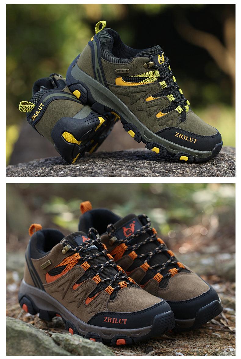 Tactical Outdoor Mens Waterproof Hiking Shoes Mountain Boots Hunting Unisex Sport Shoes Low-Top Sneakers Non-Slip Wear-Resistant Outdoor Comfortable Camping Shoes