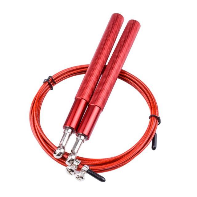 Tangle-Free Rapid Speed Jumping Rope Cable With Ball Bearings Steel Skipping Rope Adjustable Rapid Speed Jumping Ropes Cable Foam Handles Steel Jump Ropes For Gym Fitness Home Exercise