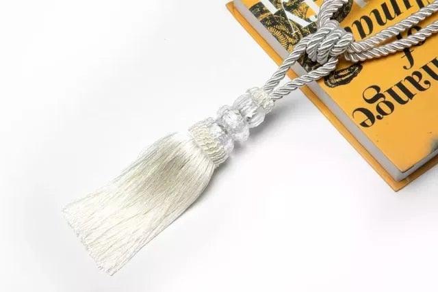 Tassel Curtain Tieback Crystal Bead Hanging Ball Tie Room Accessories Holder Buckle Rope Bandage Holdback Window Shade Curtain Tie Back Tassel Tie Backs for Curtain Beautiful Curtain Holdback Rope