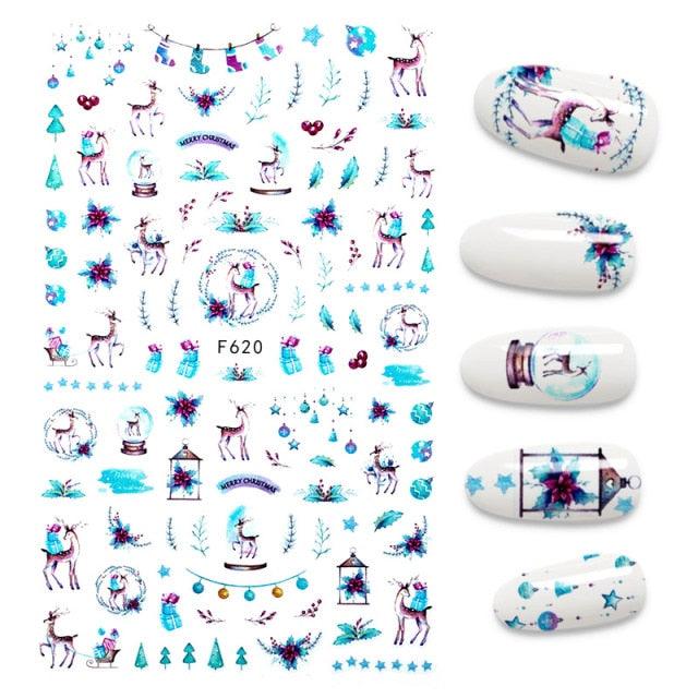 The New 3D Nail Sticker Cool English Letter stickers for nail Foil Love Heart Design Fashion Manicure Stickers Girls Manicure Decoration Nail Art Supplies 3D Self-Adhesive Nail Decals Designer Nail Stickers for Acrylic Nails