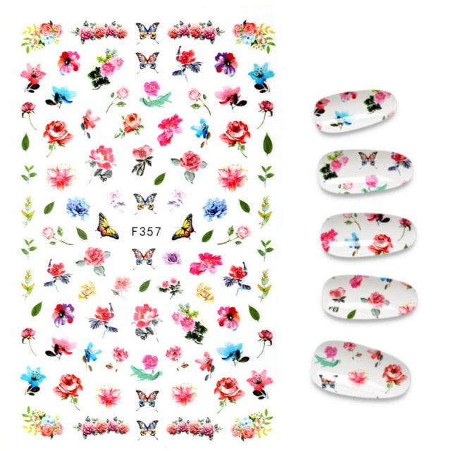 The New 3D Nail Sticker Cool English Letter stickers for nail Foil Love Heart Design Fashion Manicure Stickers Girls Manicure Decoration Nail Art Supplies 3D Self-Adhesive Nail Decals Designer Nail Stickers for Acrylic Nails