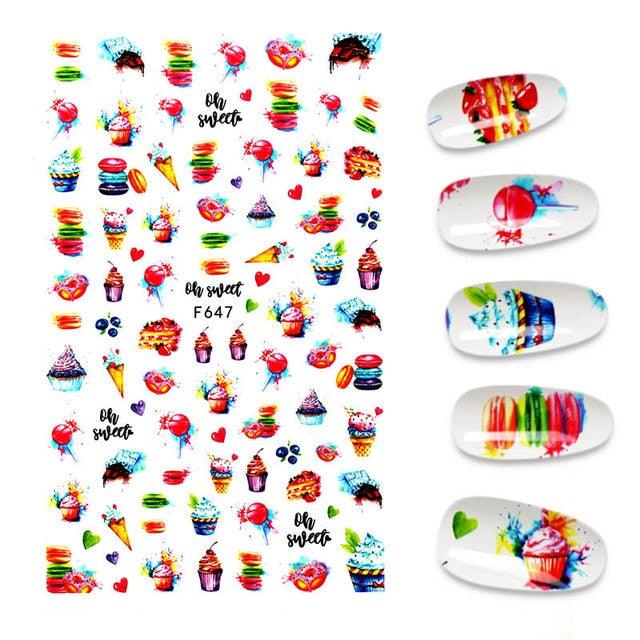 The New 3D Nail Sticker Cool English Letter stickers for nail Foil Love Heart Design Fashion Manicure Stickers Girls Manicure Decoration Nail Art Supplies 3D Self-Adhesive Nail Decals Designer Nail Stickers for Acrylic Nails