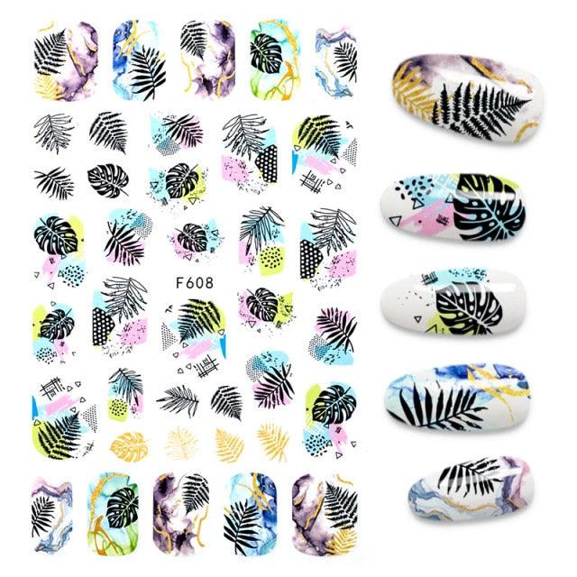 The New 3D Nail Sticker Cool English Letter stickers for nail Foil Love Heart Design Fashion Manicure Stickers Girls Manicure Decoration Nail Art Supplies 3D Self-Adhesive Nail Decals Designer Nail Stickers for Acrylic Nails