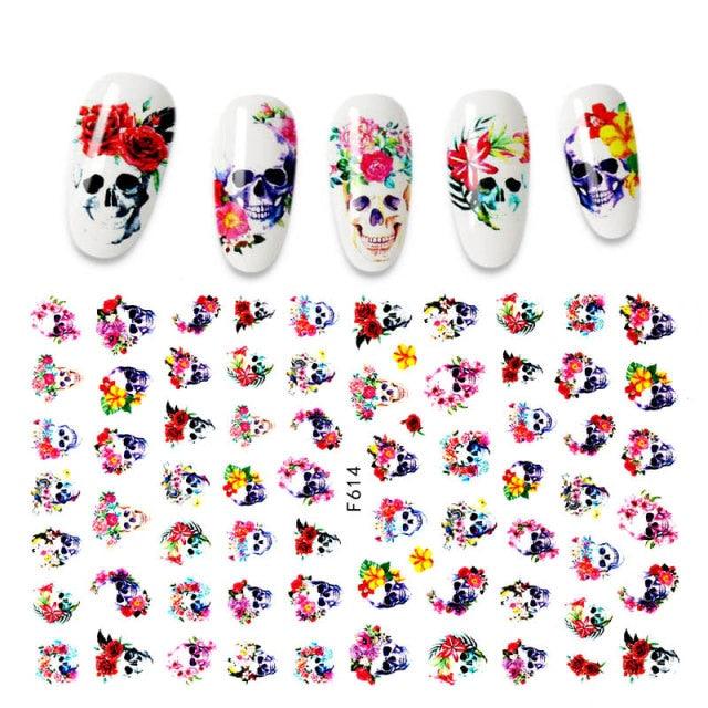 The New 3D Nail Sticker Cool English Letter stickers for nail Foil Love Heart Design Fashion Manicure Stickers Girls Manicure Decoration Nail Art Supplies 3D Self-Adhesive Nail Decals Designer Nail Stickers for Acrylic Nails