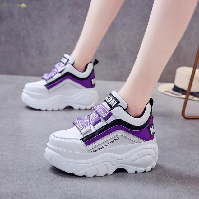 Thick Bottom Chunky Womens Sneakers White Black High Heels Strong Woman Casual Autumn Winter Footwear Casual Everyday Walking Fashionable Sneakers - STEVVEX Shoes - 106, Casual Walking Sneakers, Casual Women Sneakers, High Heels Sneakers, Shoes, Sneakers, Sport Sneakers, Thick Women Sneakers, Walking Casual Shoes, Walking Shoes, Walking Sneakers, Winter Womens High Heels Sneakers, Women sneakers, Women's Sport Sneakers, Womens Elegant Sneakers, Womens Fitness Sneakers - Stevvex.com