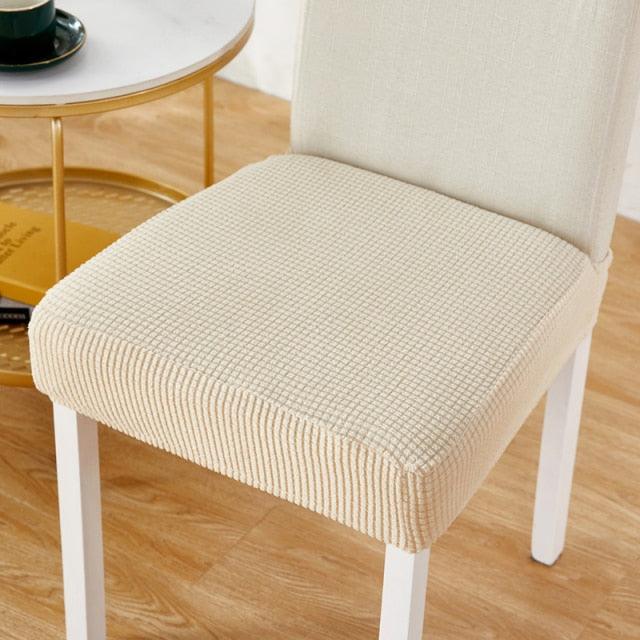 Thick solid seat Covers elastic For Wedding Dining Room Office Banquet housse de chaise chair cover Thicken Dining Room Chair Covers Seat Protector Super Fit Slipcover Stretch Removable Washable Soft Fabric for Home Hotel Dining Room Ceremony