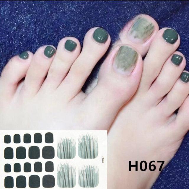 Toe Nail Sticker Wraps Adhesive Decals Toenail Polish Strips DIY Pedicure Foot Decals Manicure Strips Decals Full Wraps Women Glitter Toenail Nail Polish Strips Decals Full Wraps Self Adhesive Toe Nail Tip Full Toe Nail Wraps Feet Decorations