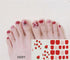 Toe Nail Sticker Wraps Adhesive Decals Toenail Polish Strips DIY Pedicure Foot Decals Manicure Strips Decals Full Wraps Women Glitter Toenail Nail Polish Strips Decals Full Wraps Self Adhesive Toe Nail Tip Full Toe Nail Wraps Feet Decorations