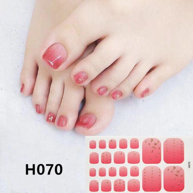 Toe Nail Sticker Wraps Adhesive Decals Toenail Polish Strips DIY Pedicure Foot Decals Manicure Strips Decals Full Wraps Women Glitter Toenail Nail Polish Strips Decals Full Wraps Self Adhesive Toe Nail Tip Full Toe Nail Wraps Feet Decorations