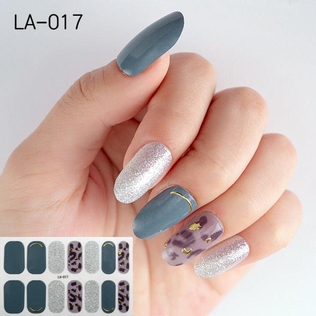 Toe Nail Sticker Wraps Adhesive Decals Toenail Polish Strips DIY Pedicure Foot Decals Manicure Strips Decals Full Wraps Women Glitter Toenail Nail Polish Strips Decals Full Wraps Self Adhesive Toe Nail Tip Full Toe Nail Wraps Feet Decorations