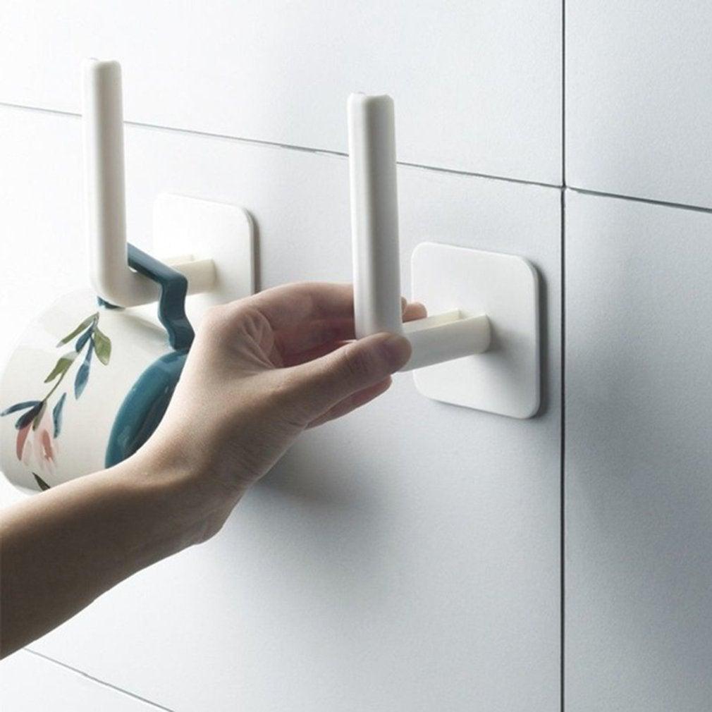 Toilet Paper Holder Hole-Free Tissue Rack Wall-Mounted Shelf Kitchen Bathroom Roll Paper Storage Window Handles Plastic Rustproof Paper Roll Holder No Drilling Easy To Install The Bathroom Accessory Suitable For Office Kitchen Bathroom