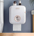 Toilet Paper Holder Stand Wall Mounted Waterproof Paper Towel Dispenser Holder Tissue Box Toilet Roll Holder For Toilet Paper Toilet Paper Roll Holder With Shelf And Drawer Adhesive Bathroom Tissue Box Holder Wall Mount Facial Toilet Tissue Paper Storage